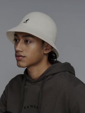 KANGOL BAMBOO MIA ROUNDED BUCKET CAP SIZE LARGE EUC